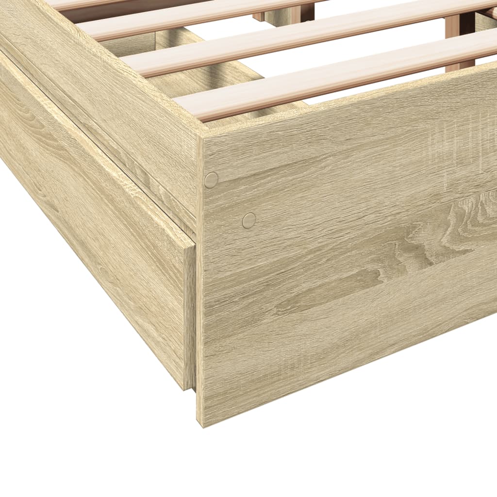 Giroletto Cassetti Rovere Sonoma 120x190 cm Legno Multistrato | homemem39