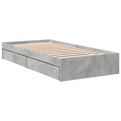 Giroletto Cassetti Grigio Cemento 75x190 cm Legno Multistrato | homemem39