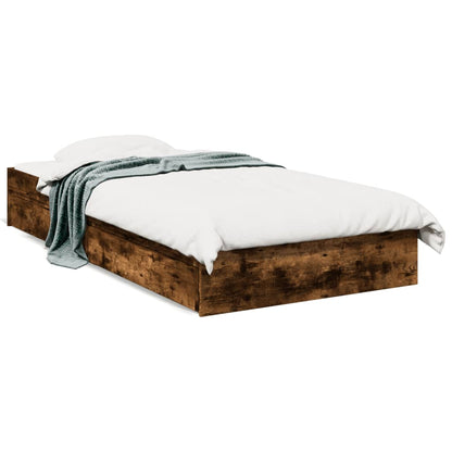 Giroletto con Cassetti Rovere Fumo 75x190 cm Legno Multistrato | homemem39