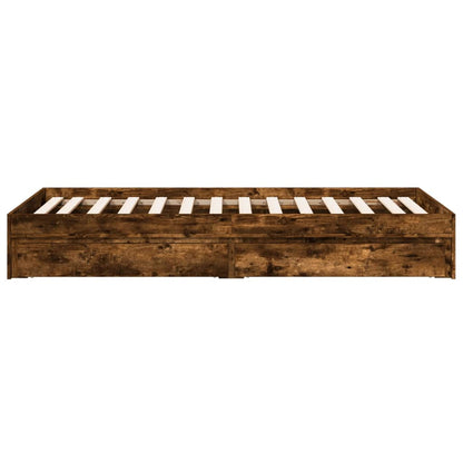 Giroletto con Cassetti Rovere Fumo 75x190 cm Legno Multistrato | homemem39