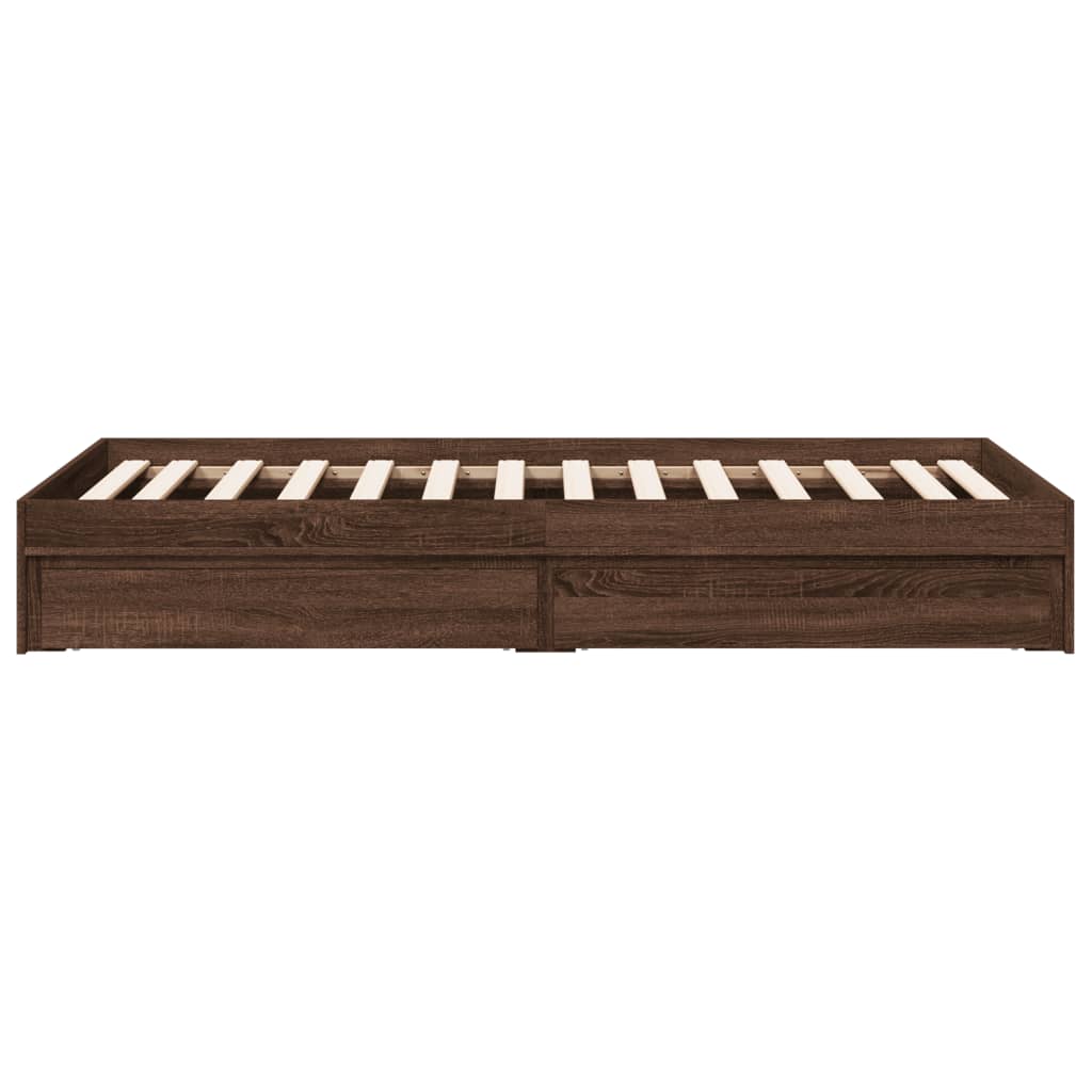 Giroletto Cassetti Rovere Marrone 75x190 cm Legno Multistrato | homemem39