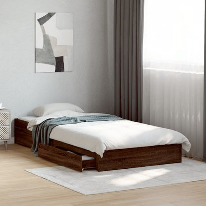 Giroletto Cassetti Rovere Marrone 75x190 cm Legno Multistrato | homemem39
