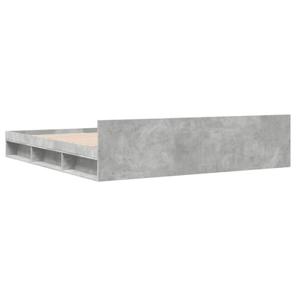 Giroletto Cassetti Grigio Cemento 200x200 cm Legno Multistrato | homemem39
