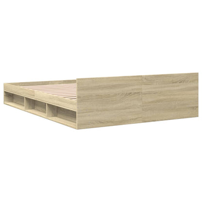 Giroletto Cassetti Rovere Sonoma 160x200 cm Legno Multistrato - homemem39