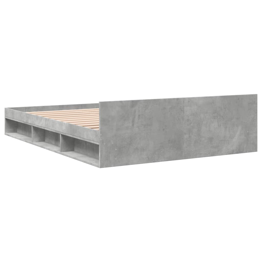 Giroletto Cassetti Grigio Cemento 140x200 cm Legno Multistrato - homemem39