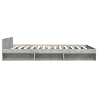 Giroletto Cassetti Grigio Cemento 135x190 cm Legno Multistrato | homemem39
