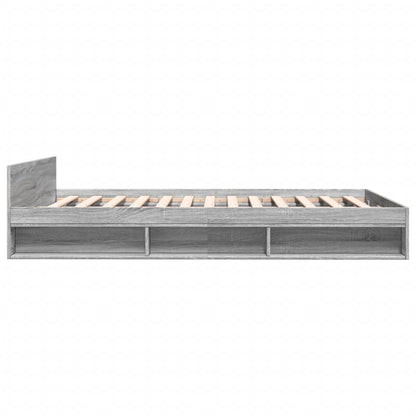 Giroletto Cassetti Grigio Sonoma 135x190 cm Legno Multistrato | homemem39