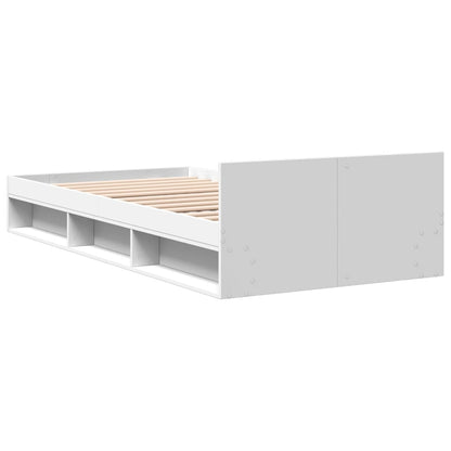 Giroletto con Cassetto Bianco 90x190 cm in Legno Multistrato - homemem39