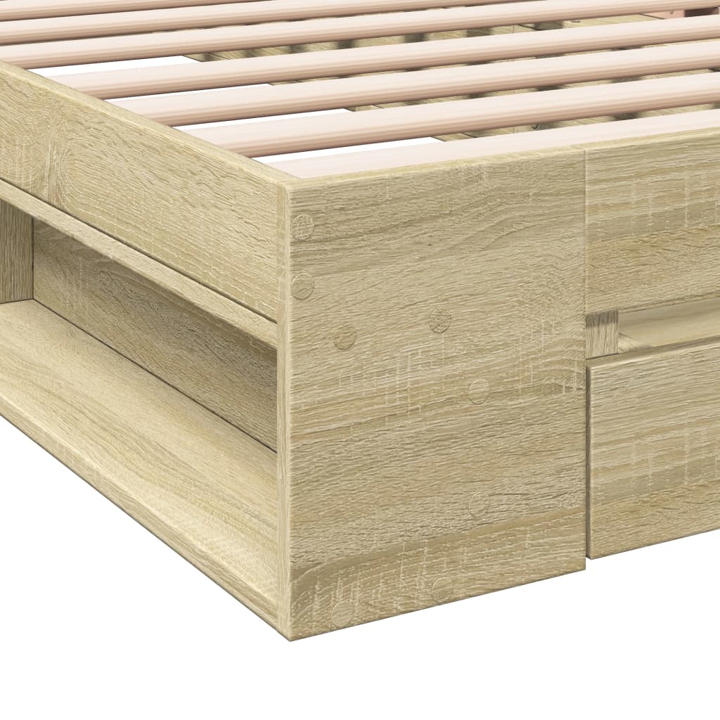 Giroletto Cassetto Rovere Sonoma 90x190 cm Legno Multistrato - homemem39