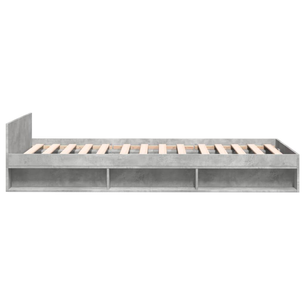 Giroletto Cassetto Grigio Cemento 90x190 cm Legno Multistrato - homemem39