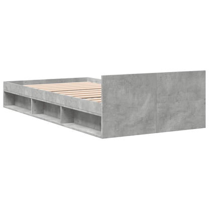 Giroletto Cassetto Grigio Cemento 90x190 cm Legno Multistrato - homemem39