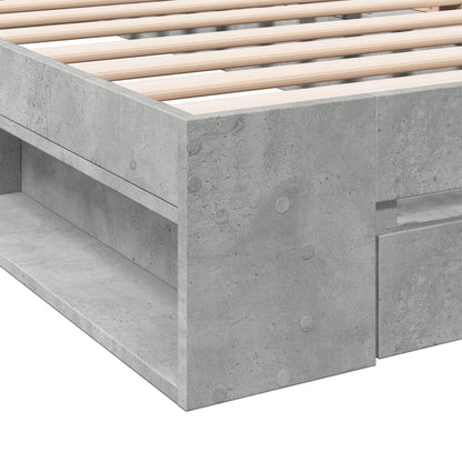 Giroletto Cassetto Grigio Cemento 90x190 cm Legno Multistrato - homemem39