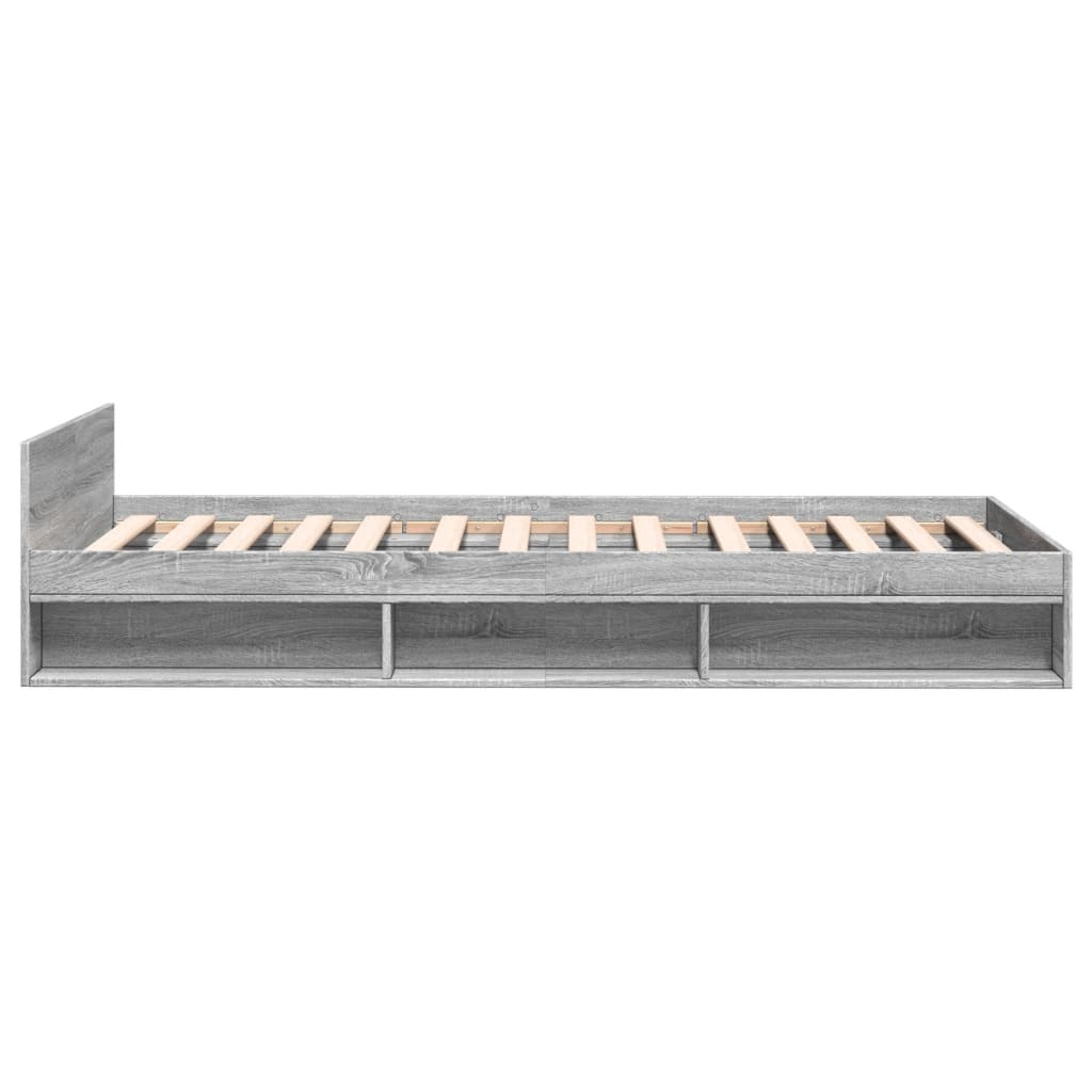 Giroletto Cassetto Grigio Sonoma 90x190 cm Legno Multistrato - homemem39