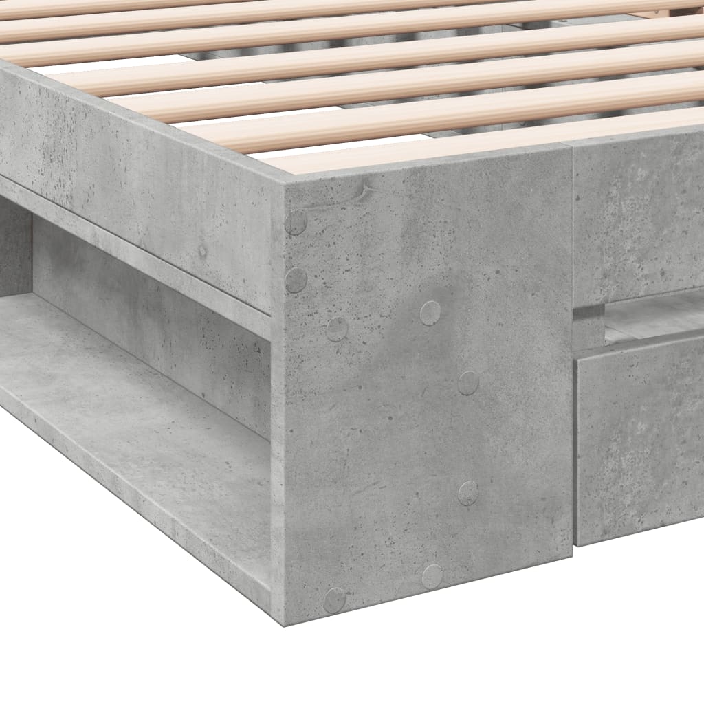 Giroletto Cassetto Grigio Cemento 100x200 cm Legno Multistrato - homemem39