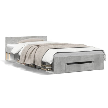 Giroletto Cassetto Grigio Cemento 75x190 cm Legno Multistrato - homemem39
