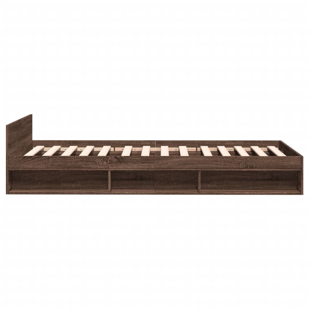 Giroletto Cassetto Rovere Marrone 75x190 cm Legno Multistrato | homemem39
