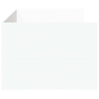 Divano Letto con Cassetti senza Materasso Bianco 100x200 cm - homemem39