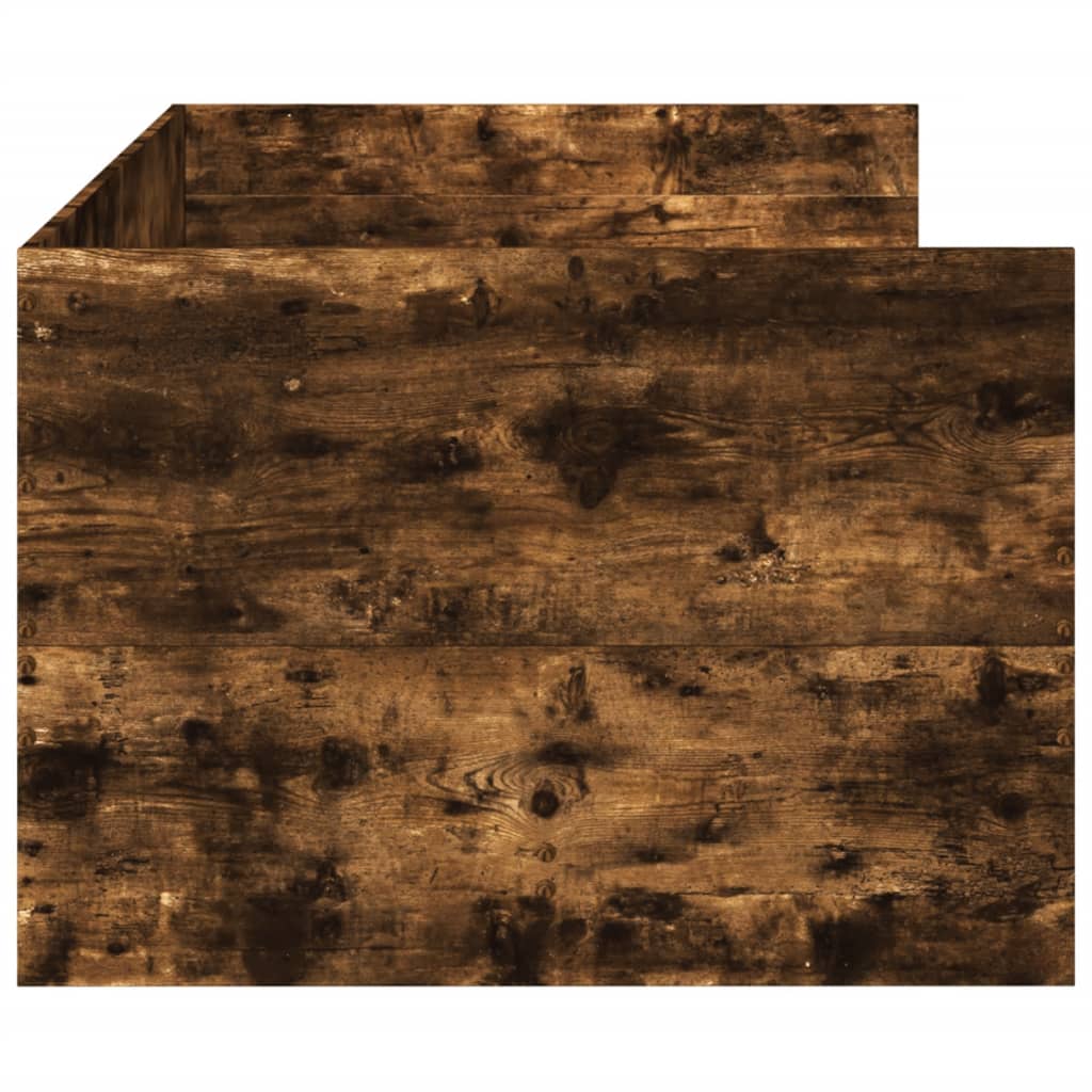 Divano Letto con Cassetti senza Materasso Rovere Fumo 90x200 cm - homemem39