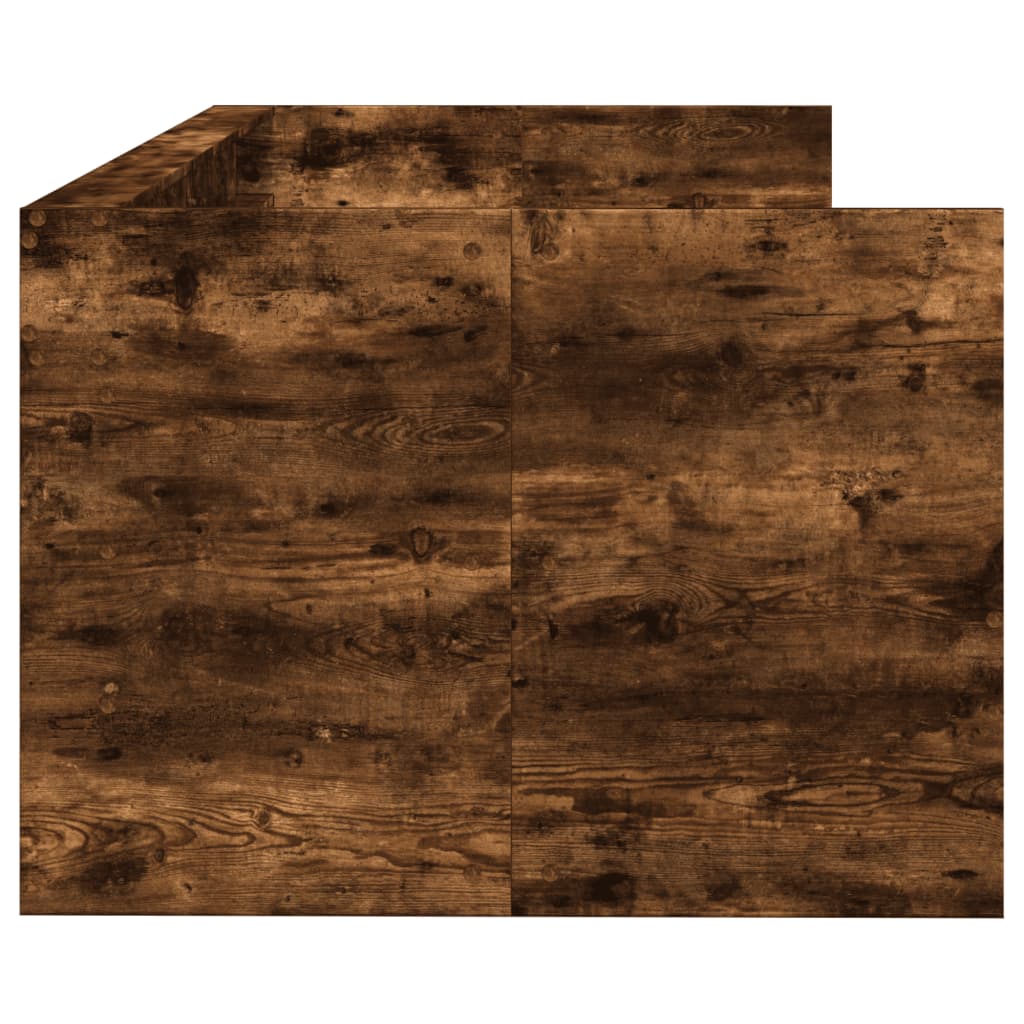 Divano Letto con Cassetti senza Materasso Rovere Fumo 100x200cm - homemem39