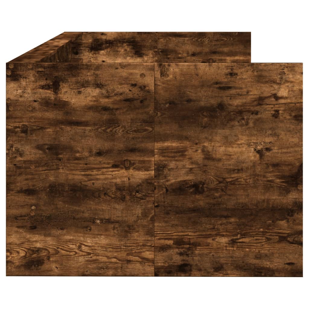 Divano Letto con Cassetti senza Materasso Rovere Fumo 90x200 cm | homemem39