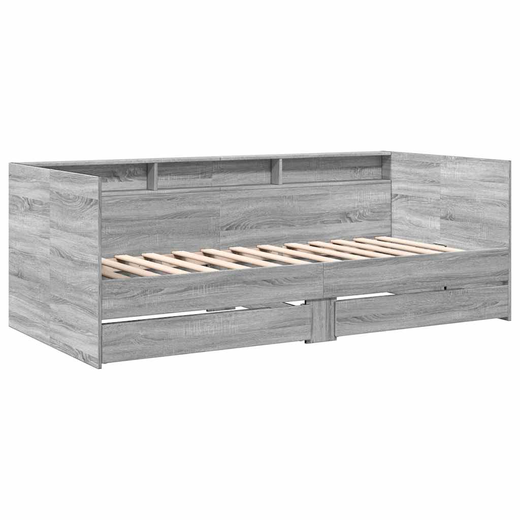 Divano Letto con Cassetti senza Materasso 90x200 cm | homemem39