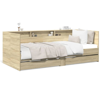 Divano Letto con Cassetti senza Materasso 90x190 cm - homemem39