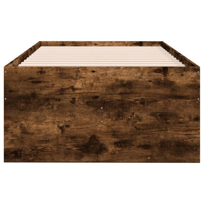 Divano Letto con Cassetti senza Materasso Rovere Fumo 90x190 cm | homemem39