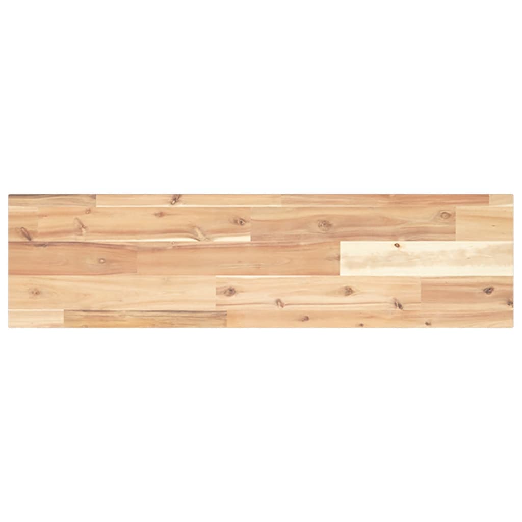 Mensole da Parete 2 pz 100x20x2 cm Legno Acacia Non Trattato | homemem39