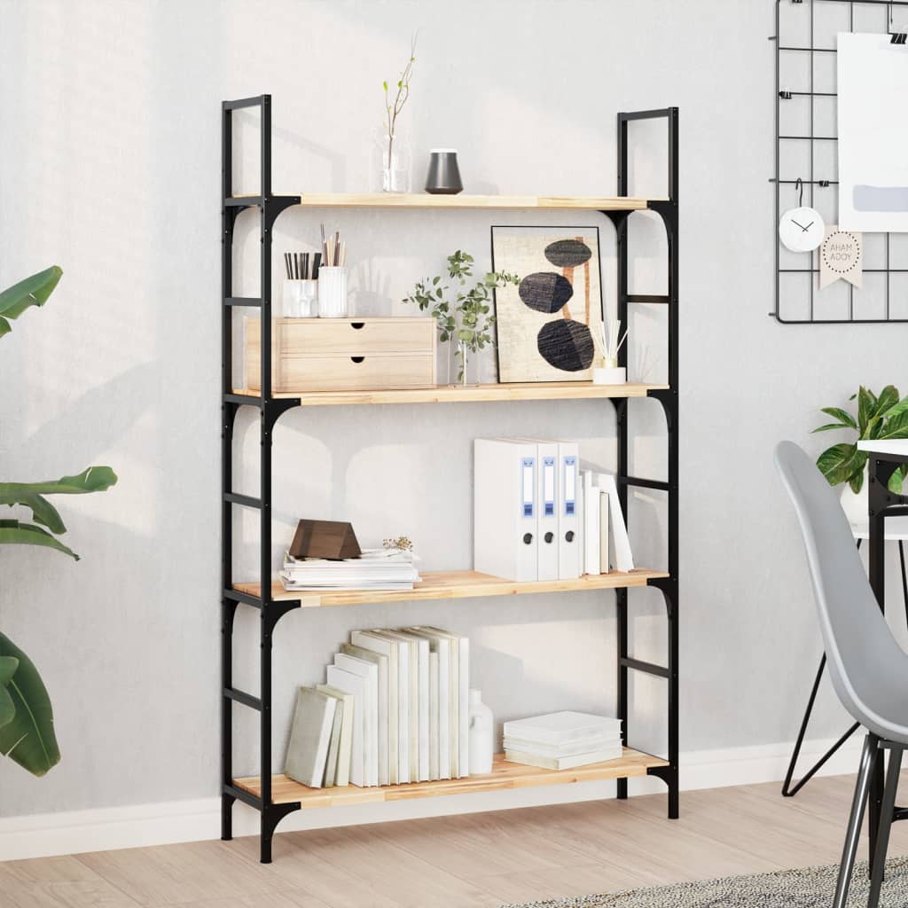 Mensole da Parete 4 pz 100x20x2 cm Legno Acacia Non Trattato | homemem39