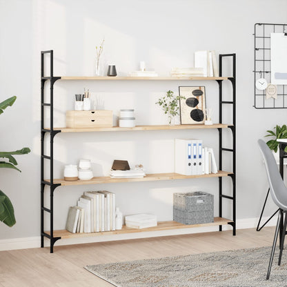 Mensole da Parete 4 pz 120x20x2 cm Legno Acacia Non Trattato | homemem39