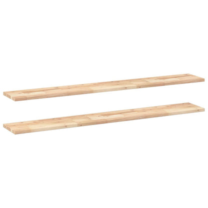 Mensole da Parete 2 pz 140x20x2 cm Legno Acacia Non Trattato | homemem39