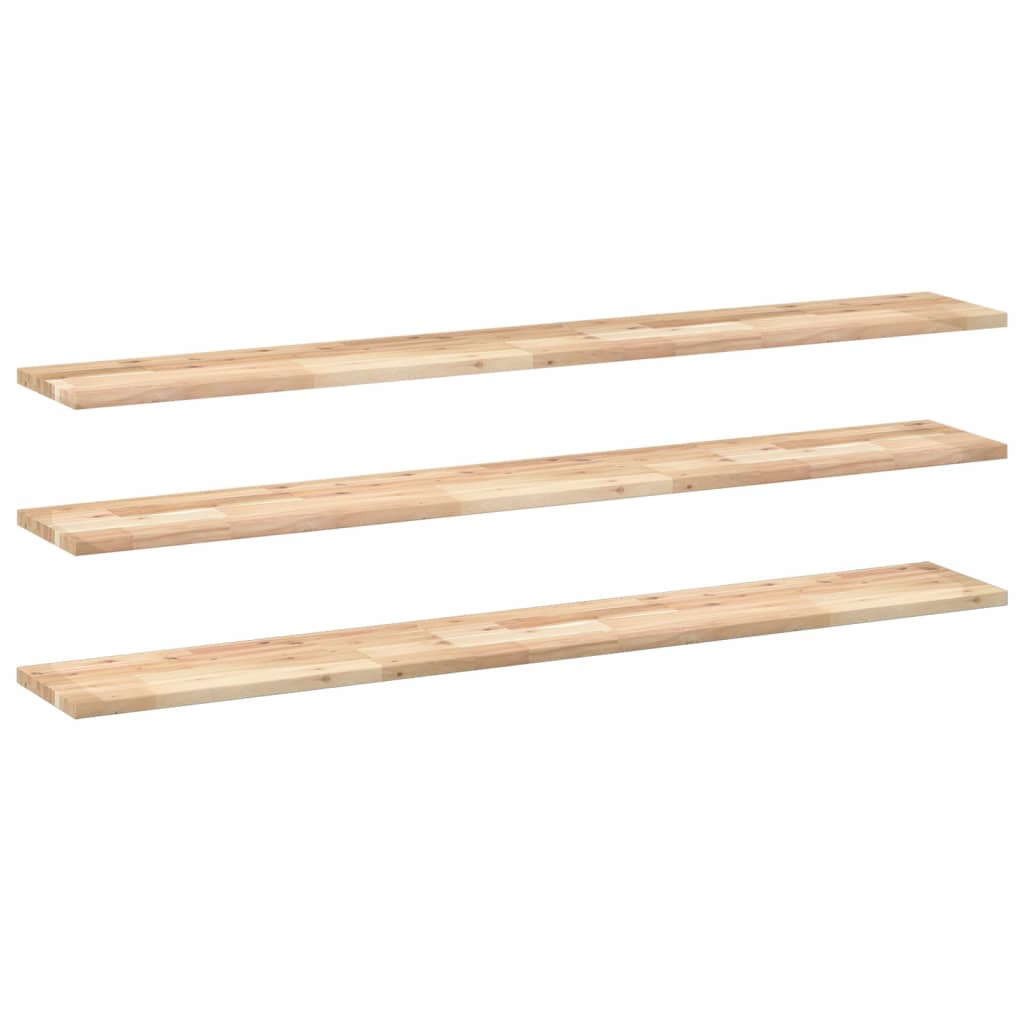Mensole da Parete 3 pz 140x20x2 cm Legno Acacia Non Trattato | homemem39