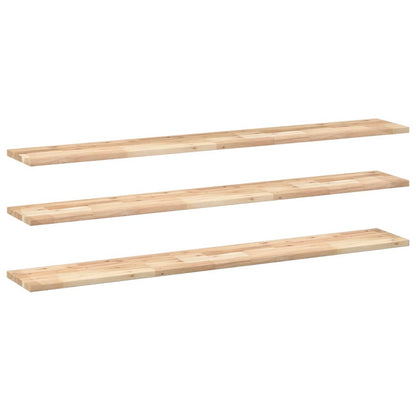 Mensole da Parete 3 pz 160x20x2 cm Legno Acacia Non Trattato | homemem39
