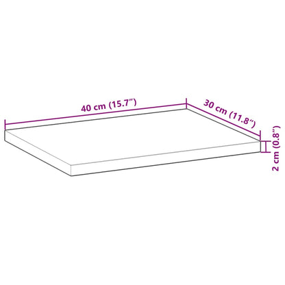 Ripiano a Parete 40x30x2 cm Legno Massello Acacia Non Trattato | homemem39
