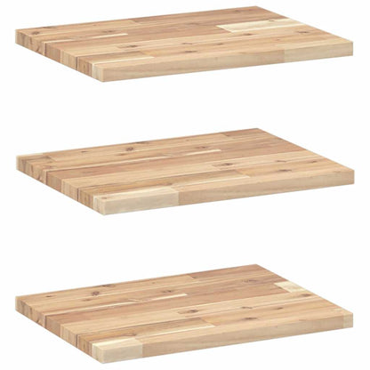 Mensole da Parete 3 pz 40x30x2 cm Legno Acacia Non Trattato | homemem39