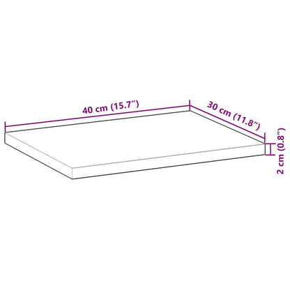 Mensole da Parete 4 pz 40x30x2 cm Legno Acacia Non Trattato | homemem39