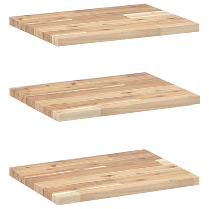 Mensole da Parete 3 pz 60x30x2 cm Legno Acacia Non Trattato | homemem39