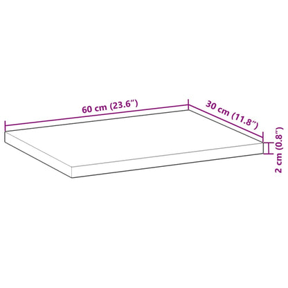 Mensole da Parete 3 pz 60x30x2 cm Legno Acacia Non Trattato | homemem39