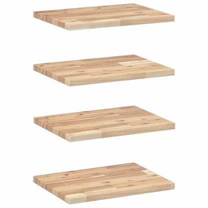 Mensole da Parete 4 pz 60x30x2 cm Legno Acacia Non Trattato | homemem39