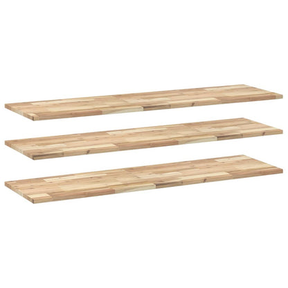 Mensole da Parete 3 pz 160x40x2 cm Legno Acacia Non Trattato | homemem39
