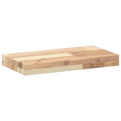 Mensole da Parete 2 pz 60x20x4 cm Legno Acacia Non Trattato | homemem39