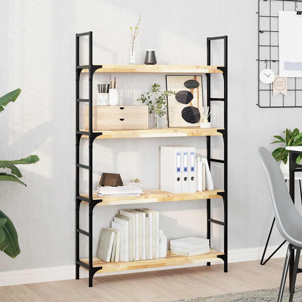 Mensole da Parete 4 pz 100x20x4 cm Legno Acacia Non Trattato | homemem39