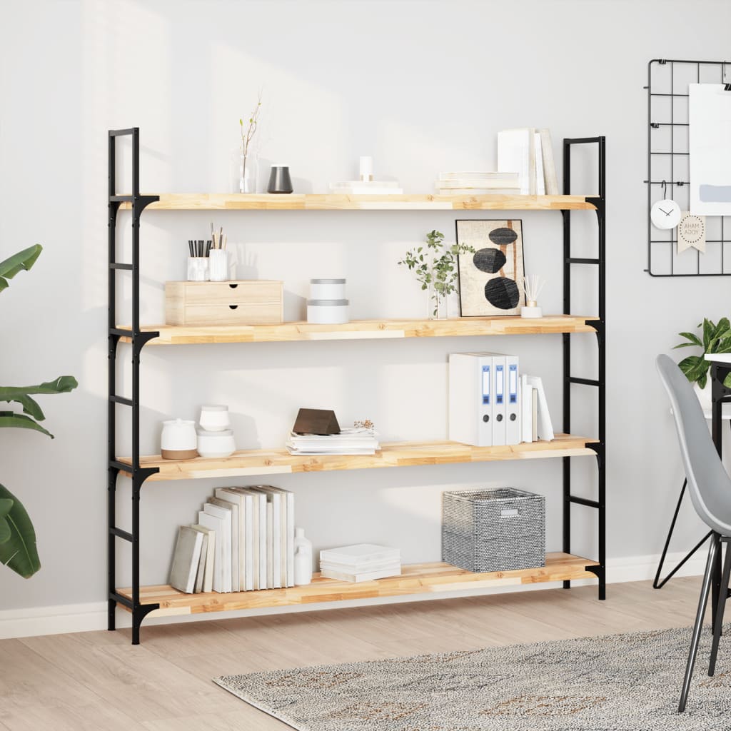 Mensole da Parete 2 pz 120x20x4 cm Legno Acacia Non Trattato | homemem39