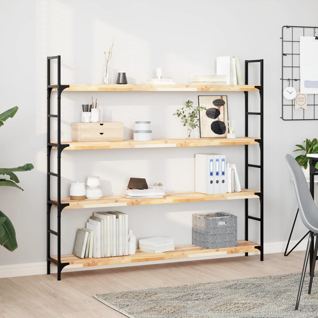 Mensole da Parete 2 pz 160x20x4 cm Legno Acacia Non Trattato | homemem39
