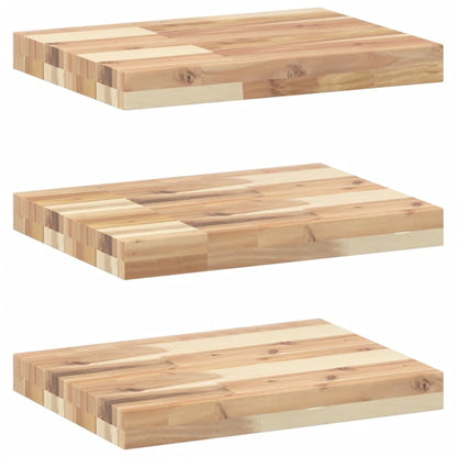 Mensole da Parete 3 pz 60x30x4 cm Legno Acacia Non Trattato | homemem39