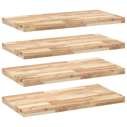 Mensole da Parete 4 pz 60x40x4 cm Legno Acacia Non Trattato | homemem39