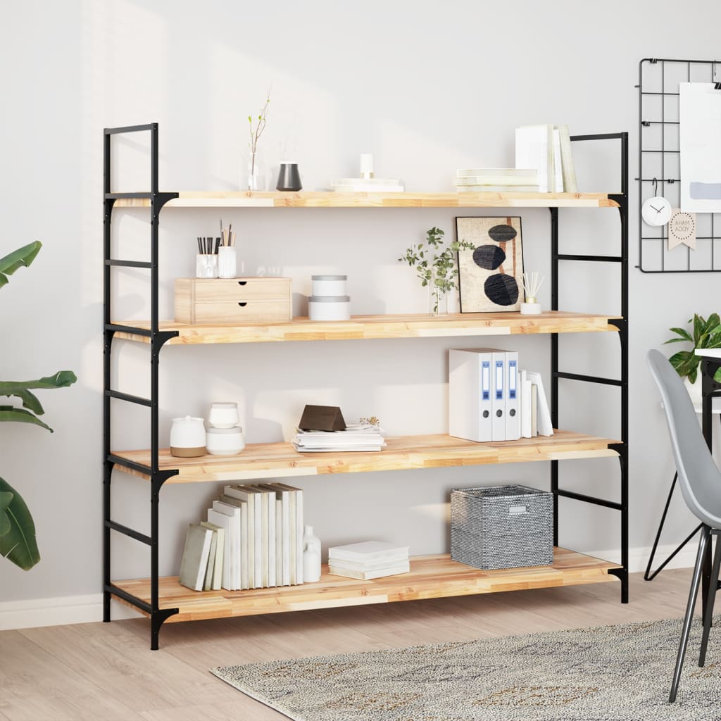Mensole da Parete 2 pz 120x40x4 cm Legno Acacia Non Trattato | homemem39