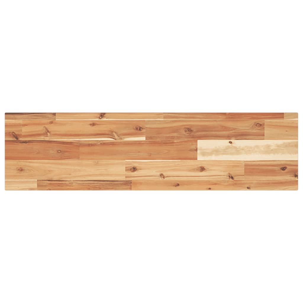 Mensole da Parete 2 pz 100x20x2 cm Legno Acacia Rifinito a Olio | homemem39