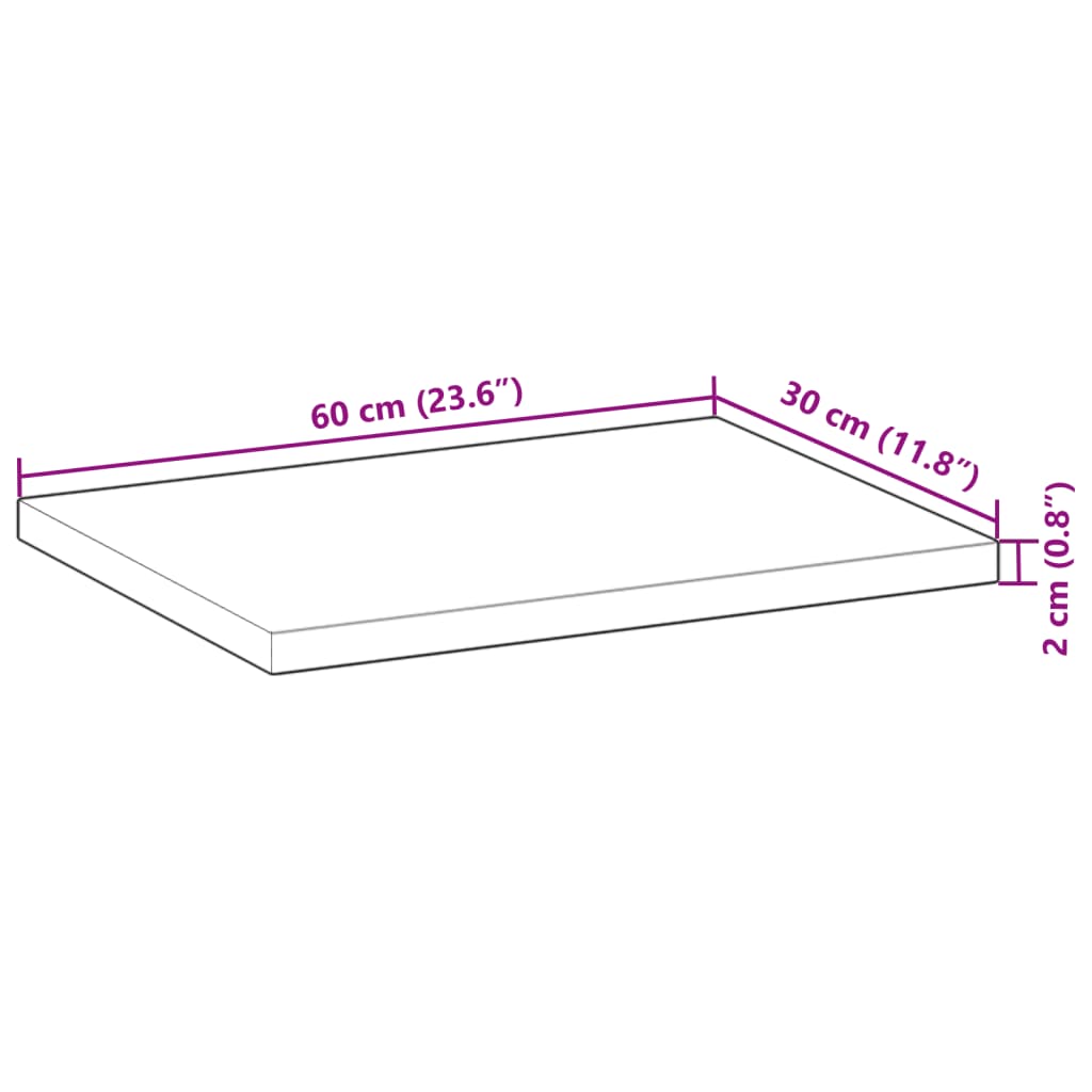 Mensole da Parete 3 pz 60x30x2 cm Legno Acacia Rifinito a Olio | homemem39