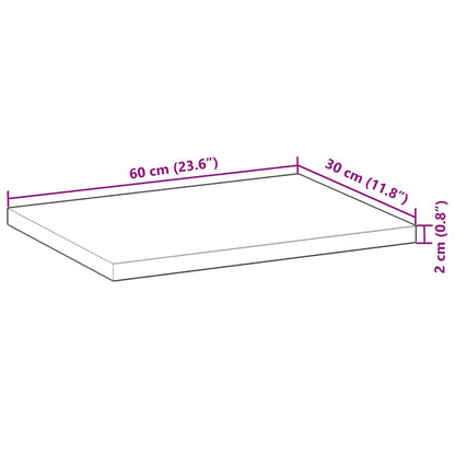 Mensole da Parete 3 pz 60x30x2 cm Legno Acacia Rifinito a Olio | homemem39